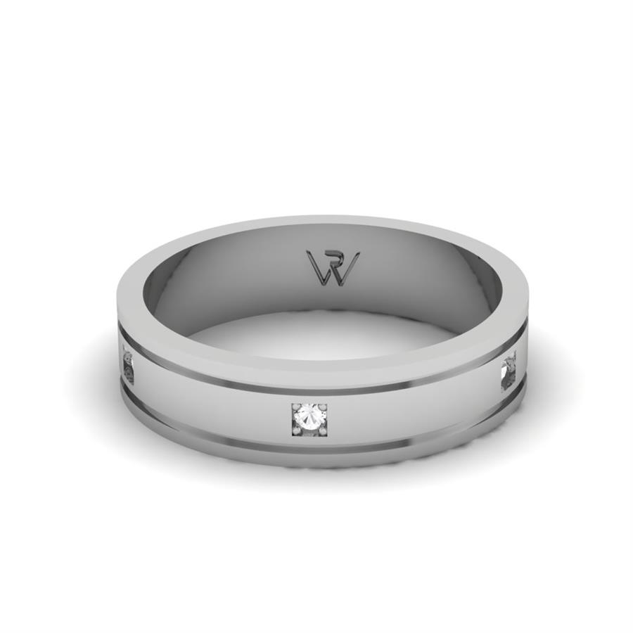 Alliances en argent couple Fondle Argent