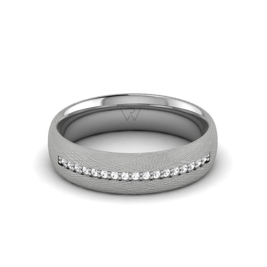 Alliances Femme en Platine Affinara Cristal de Swarovski