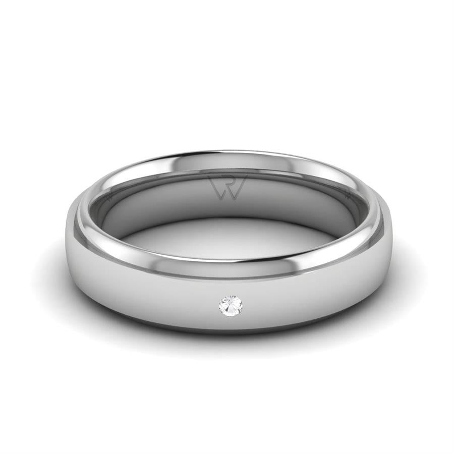 Alliances Femme en Platine EleganceSerene Cristal de Swarovski