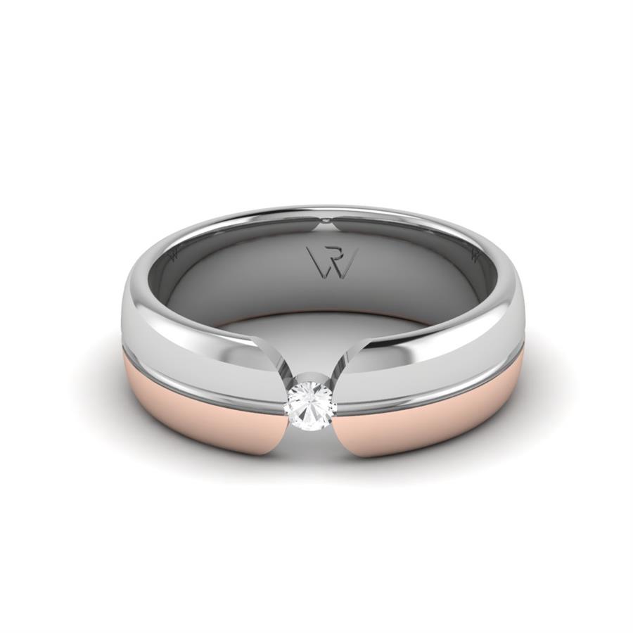 Alliances modernes universe Lyra Or Blanc Et Rose