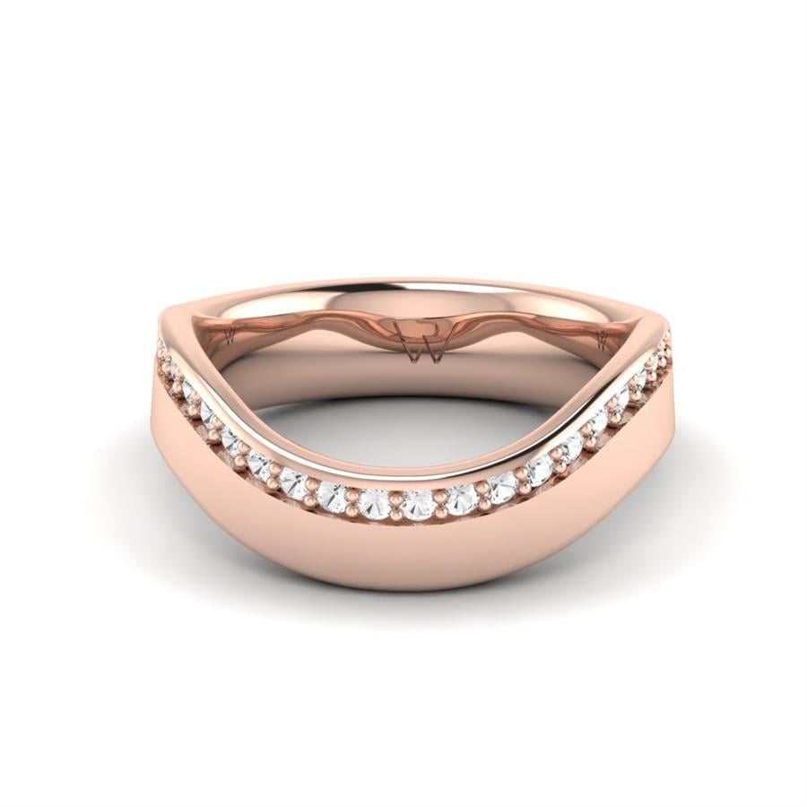 Alliances modernes Vittoria Or Rose