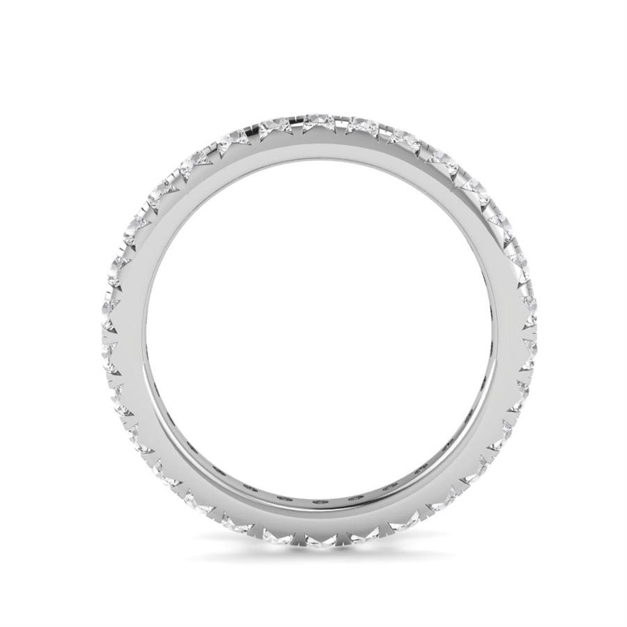 Bagues Amélia Argent Rhodié Blanc Diamant 1.2 ct