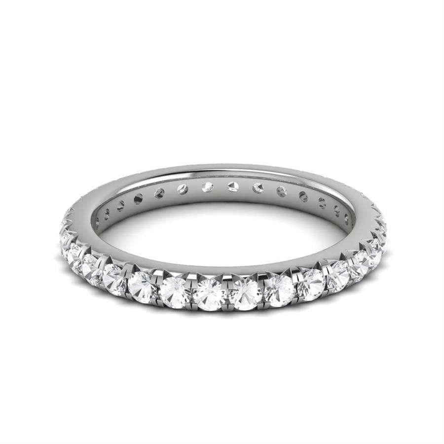 Bagues Amélia Argent Rhodié Blanc Oxyde de zirconium 1.2 ct