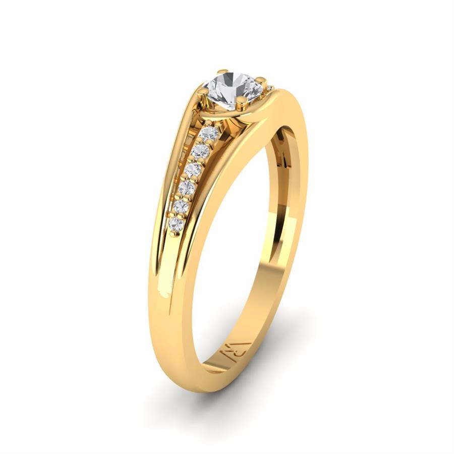 Bagues Aurore Or Jaune Diamant 0.34 ct