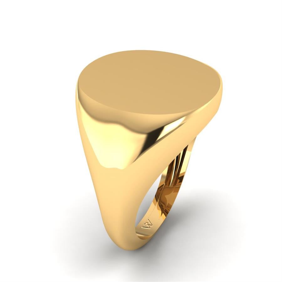 Bagues Chevalière Argent Plaqué Or Jaune