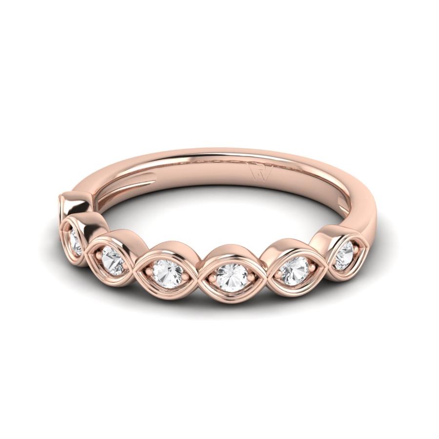 Bagues Elan Or Rose Diamant 0.25 ct