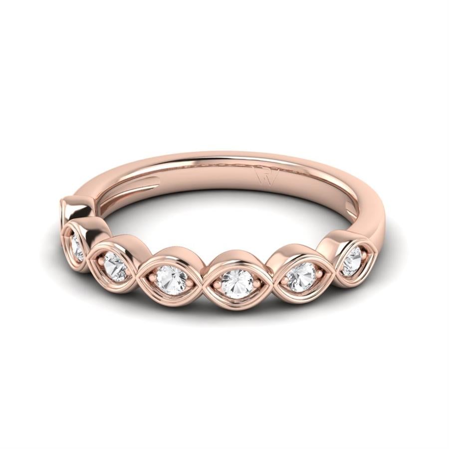 Bagues Elan Or Rose Oxyde de zirconium 0.25 ct