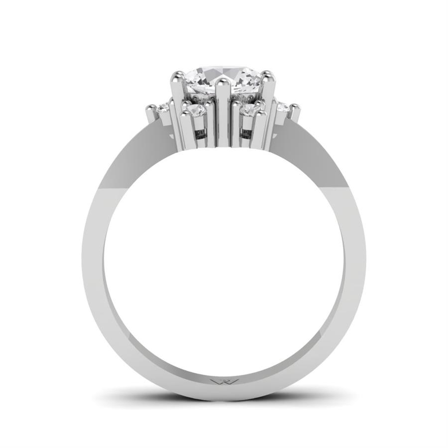 Bagues Floréa Argent Rhodié Blanc Diamant 1.15 ct