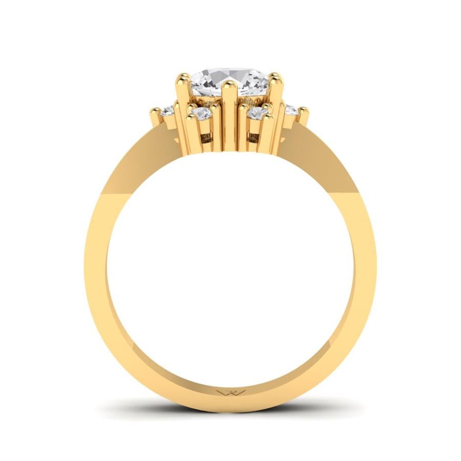 Bagues Floréa Or Jaune Diamant 1.15 ct
