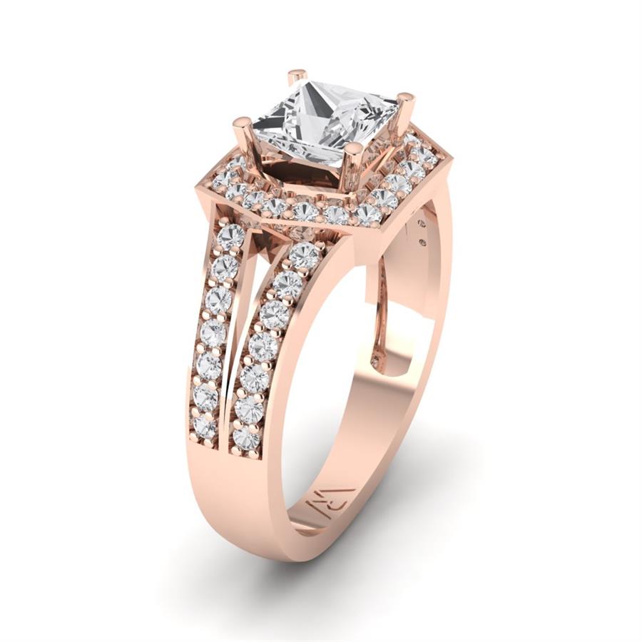 Bagues Impériale Or Rose Diamant 1.3 ct