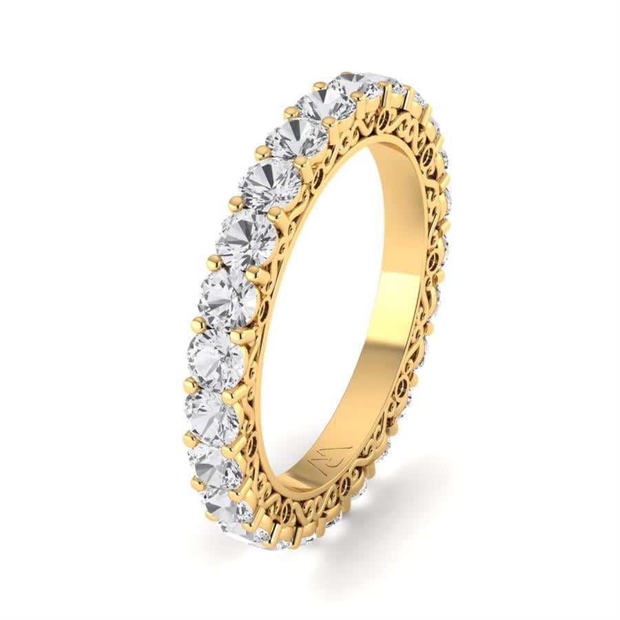 Bagues Infinity Or Jaune Diamant 2.5 ct