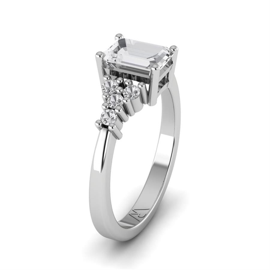 Bagues Inoubliable Or Blanc Oxyde de zirconium 1.3 ct