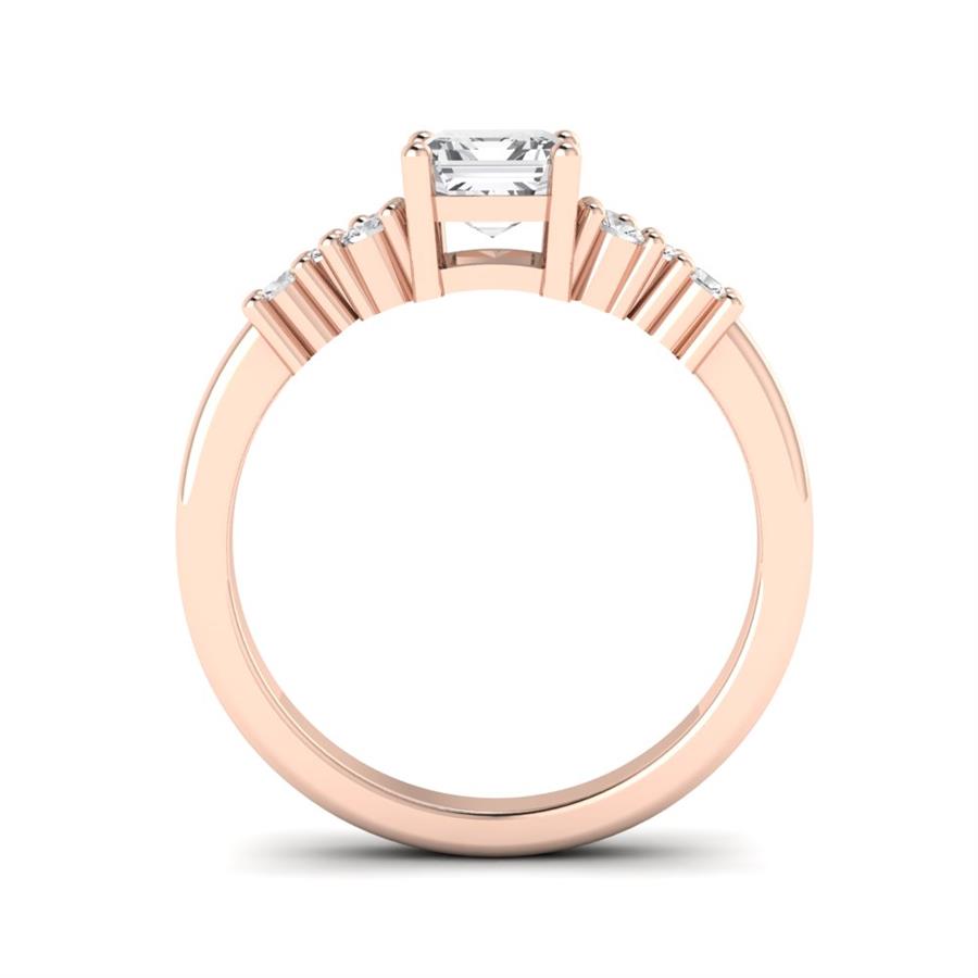 Bagues Inoubliable Or Rose Oxyde de zirconium 1.3 ct