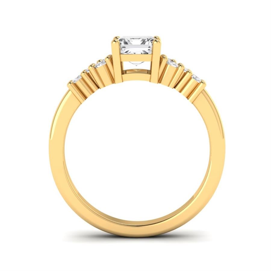 Bagues Inoubliable Plaqué Or Jaune Oxyde de zirconium 1.3 ct