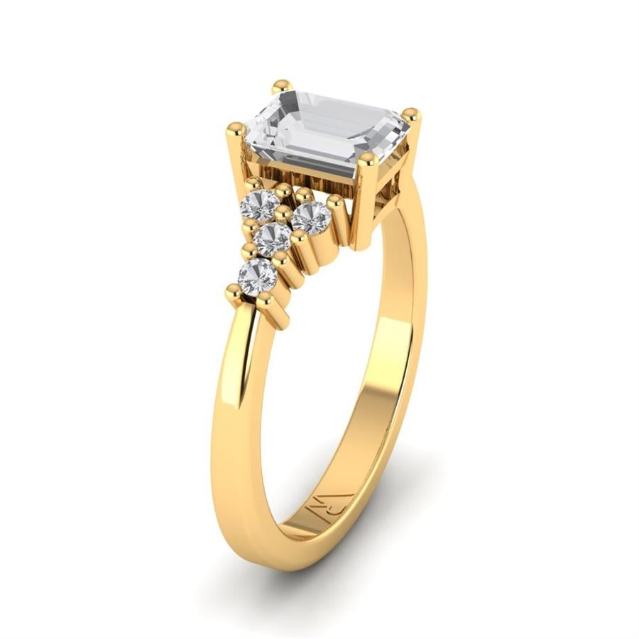 Bagues Inoubliable Plaqué Or Jaune Oxyde de zirconium 1.3 ct
