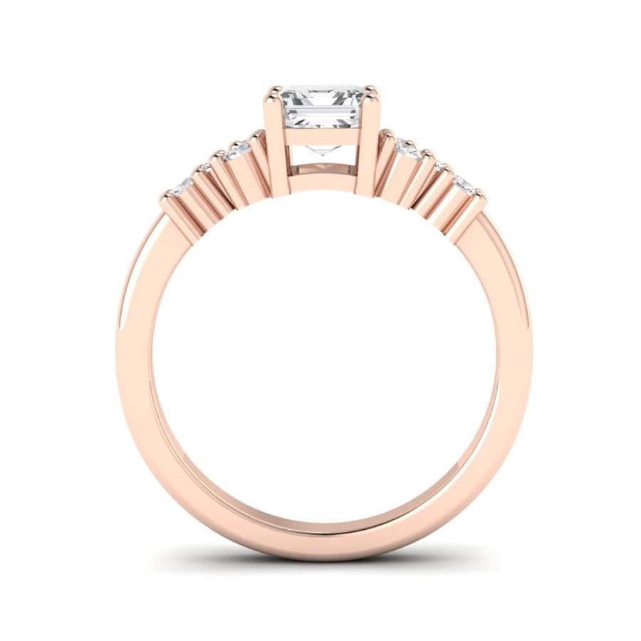 Bagues Inoubliable Plaqué Or Rose Oxyde de zirconium 1.3 ct