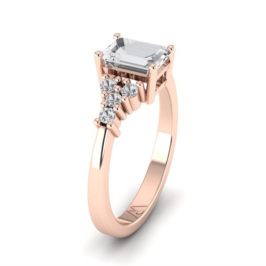 Bagues Inoubliable Plaqué Or Rose Oxyde de zirconium 1.3 ct