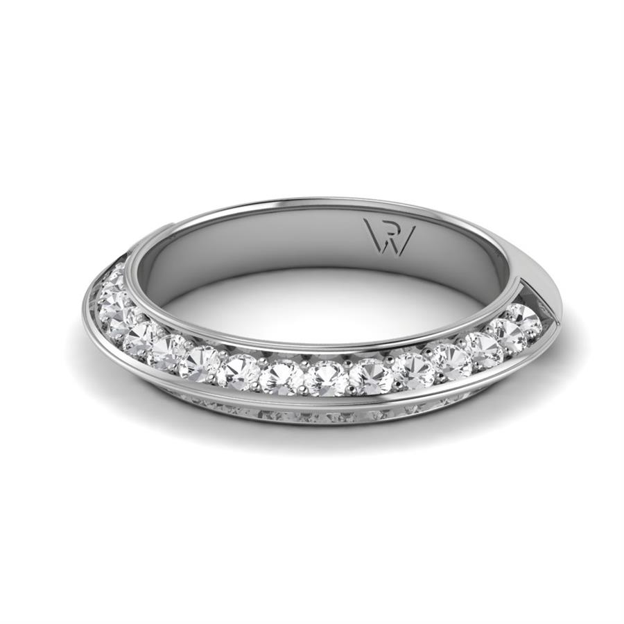 Bagues Majestic Argent Rhodié Blanc Diamant 1 ct