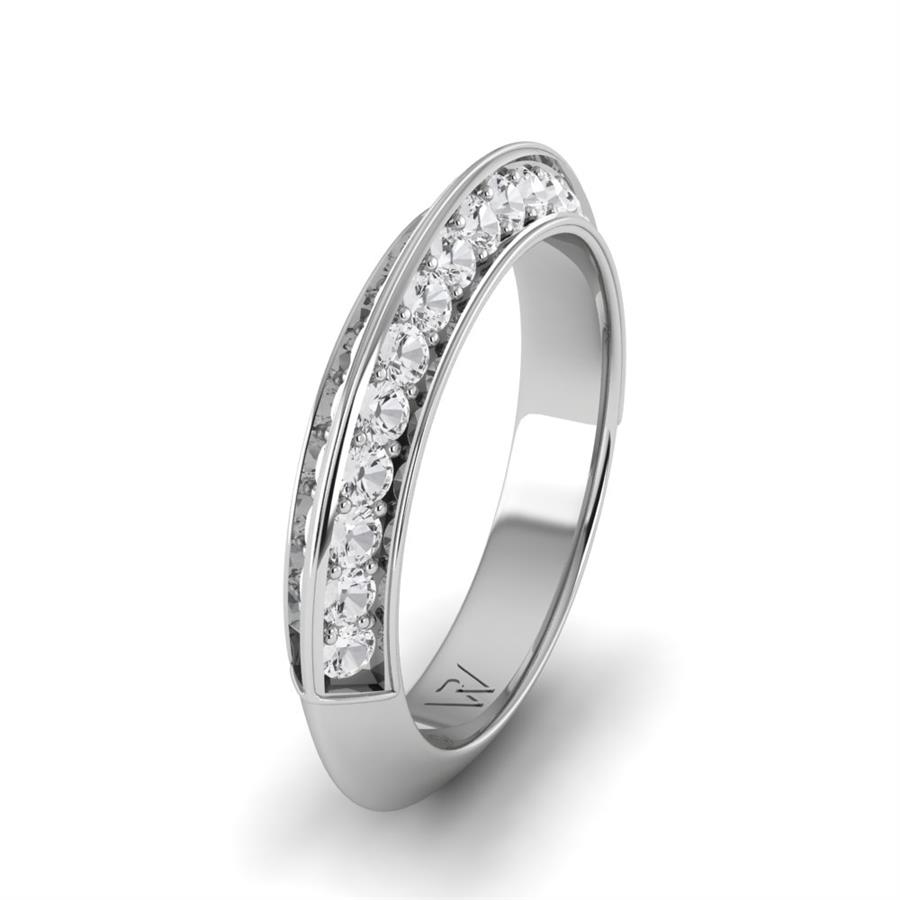 Bagues Majestic Or Blanc Diamant 1 ct