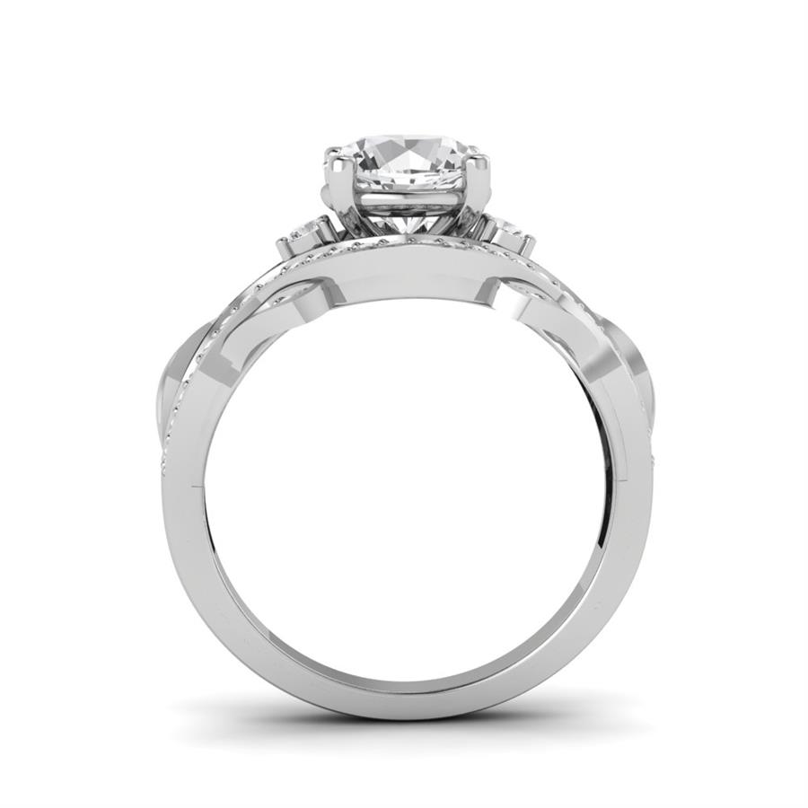 Bagues Mirage Argent Rhodié Blanc Oxyde de zirconium 1.35 ct