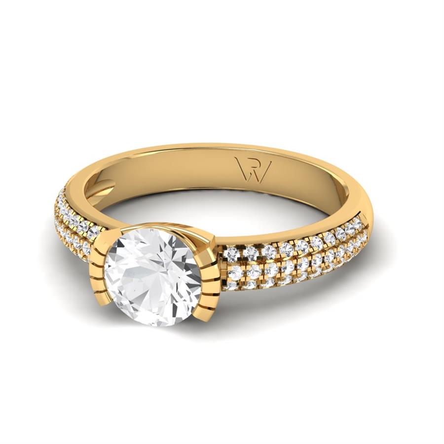 Bagues Nuance Or Jaune Diamant 1 ct