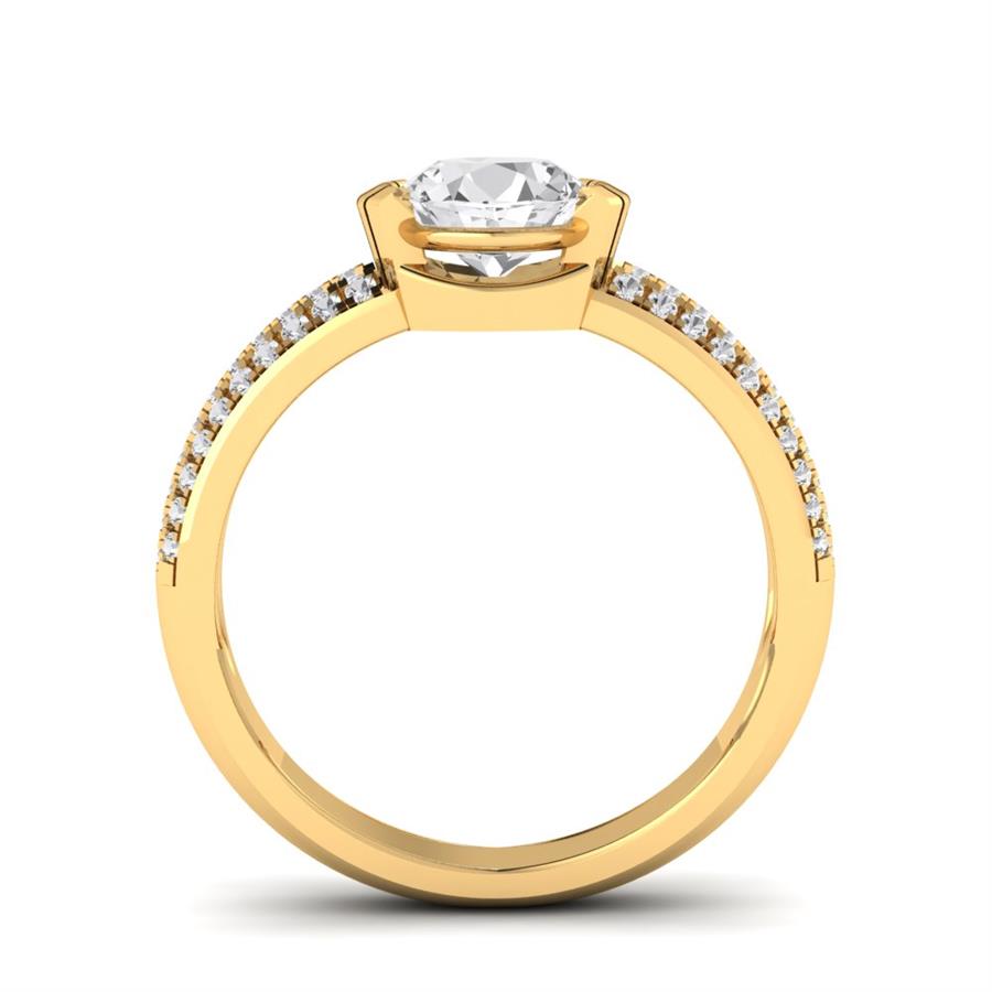 Bagues Nuance Or Jaune Oxyde de zirconium 1 ct