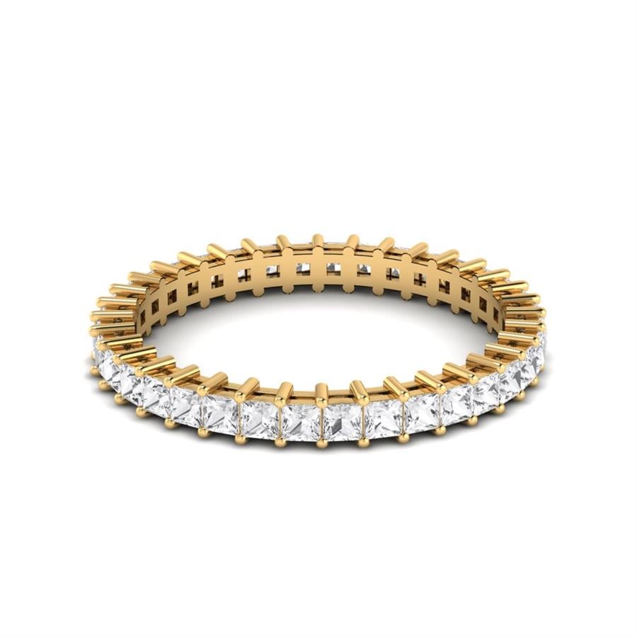 Bagues Parfaite Or Jaune Oxyde de zirconium 1.2 ct