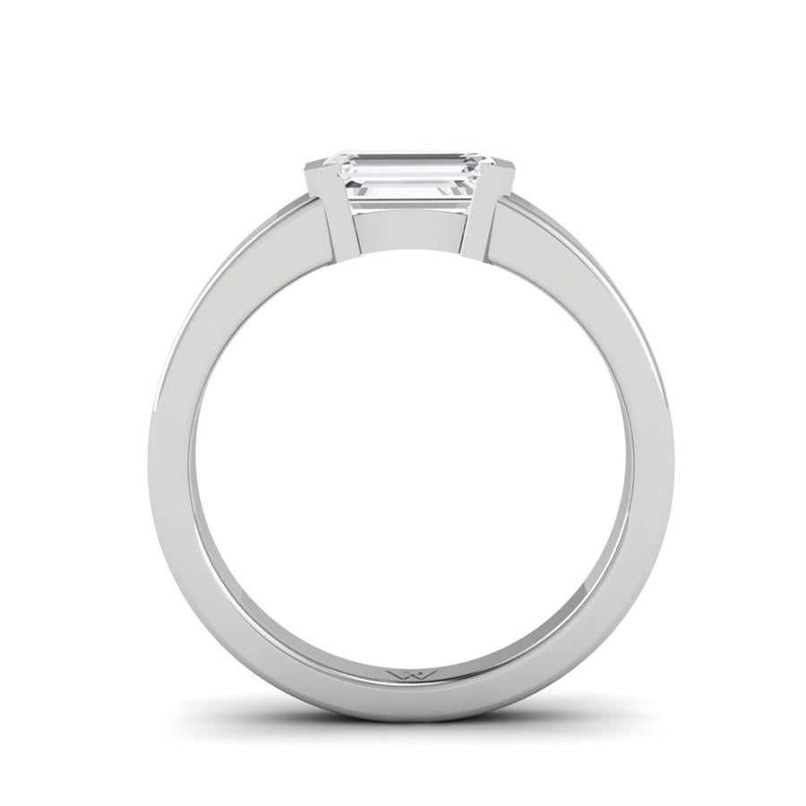 Bagues Rosaline Argent Rhodié Blanc Oxyde de zirconium 1.2 ct