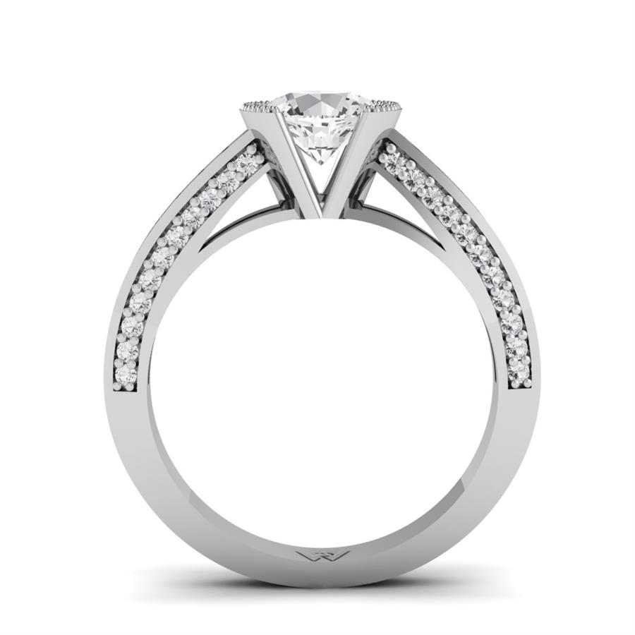 Bagues Soléya Or Blanc Diamant 1.2 ct