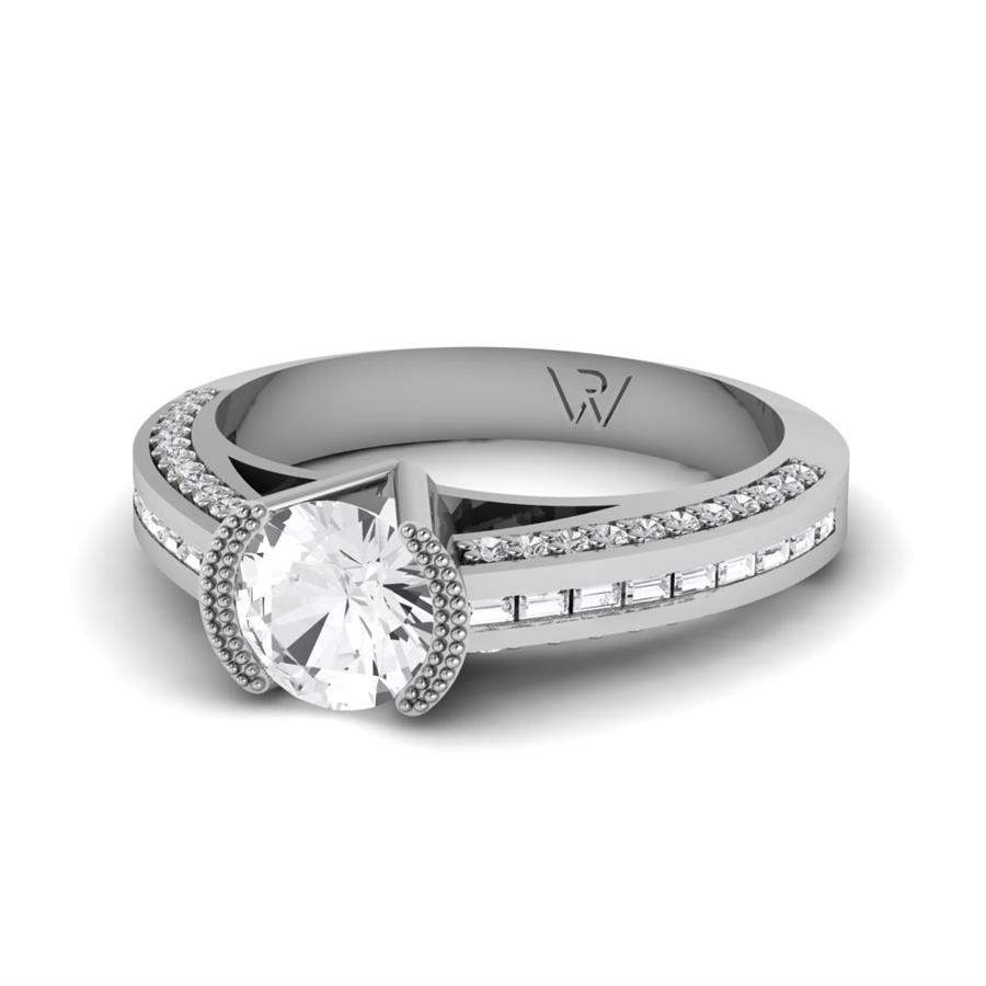Bagues Soléya Or Blanc Oxyde de zirconium 1.2 ct