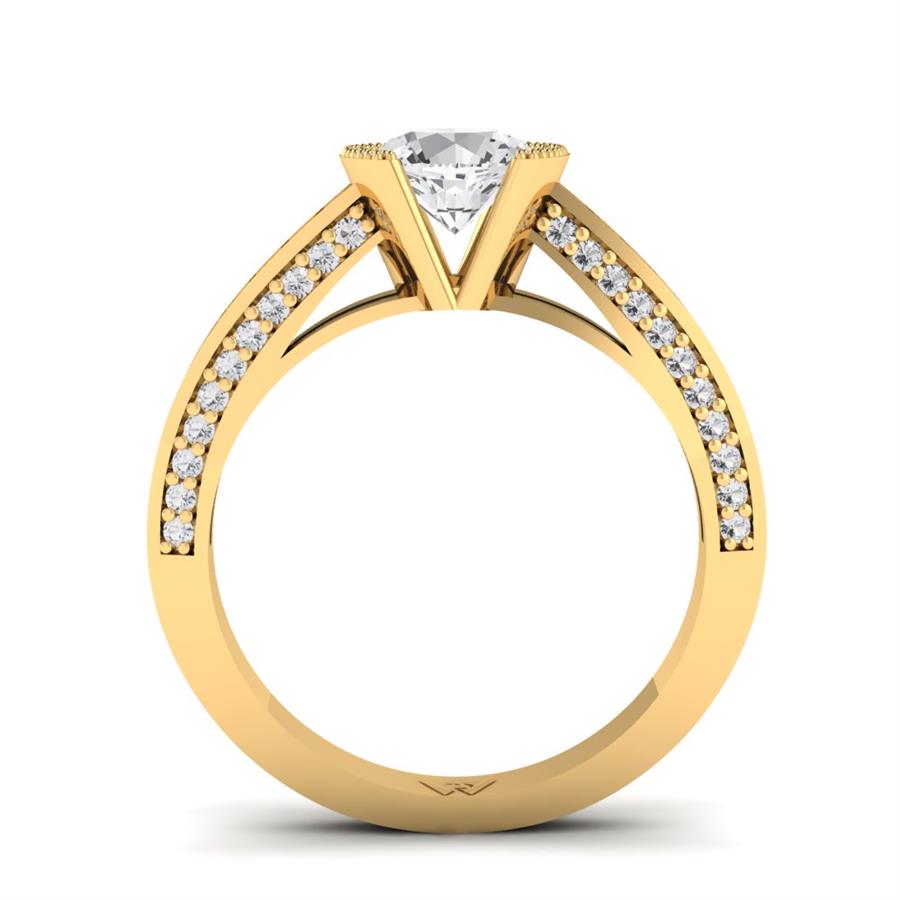 Bagues Soléya Or Jaune Diamant 1.2 ct