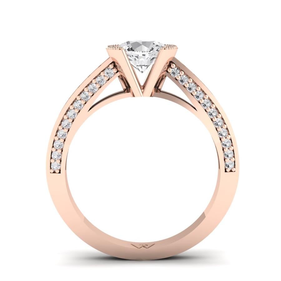 Bagues Soléya Or Rose Diamant 1.2 ct