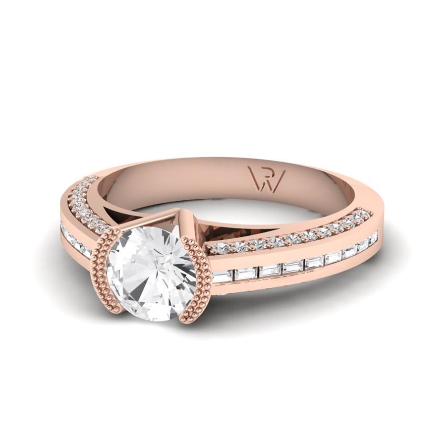 Bagues Soléya Or Rose Diamant 1.2 ct