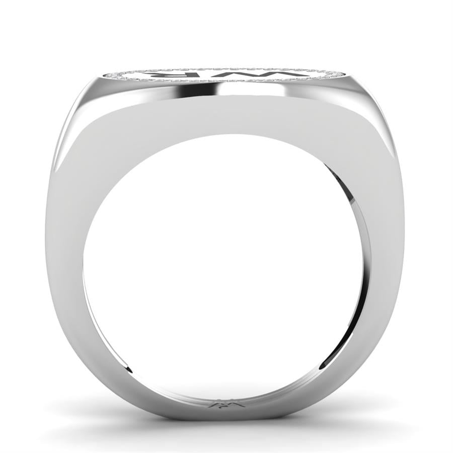 Bagues Thalia Argent Rhodié Blanc Oxyde de zirconium 0.20 ct