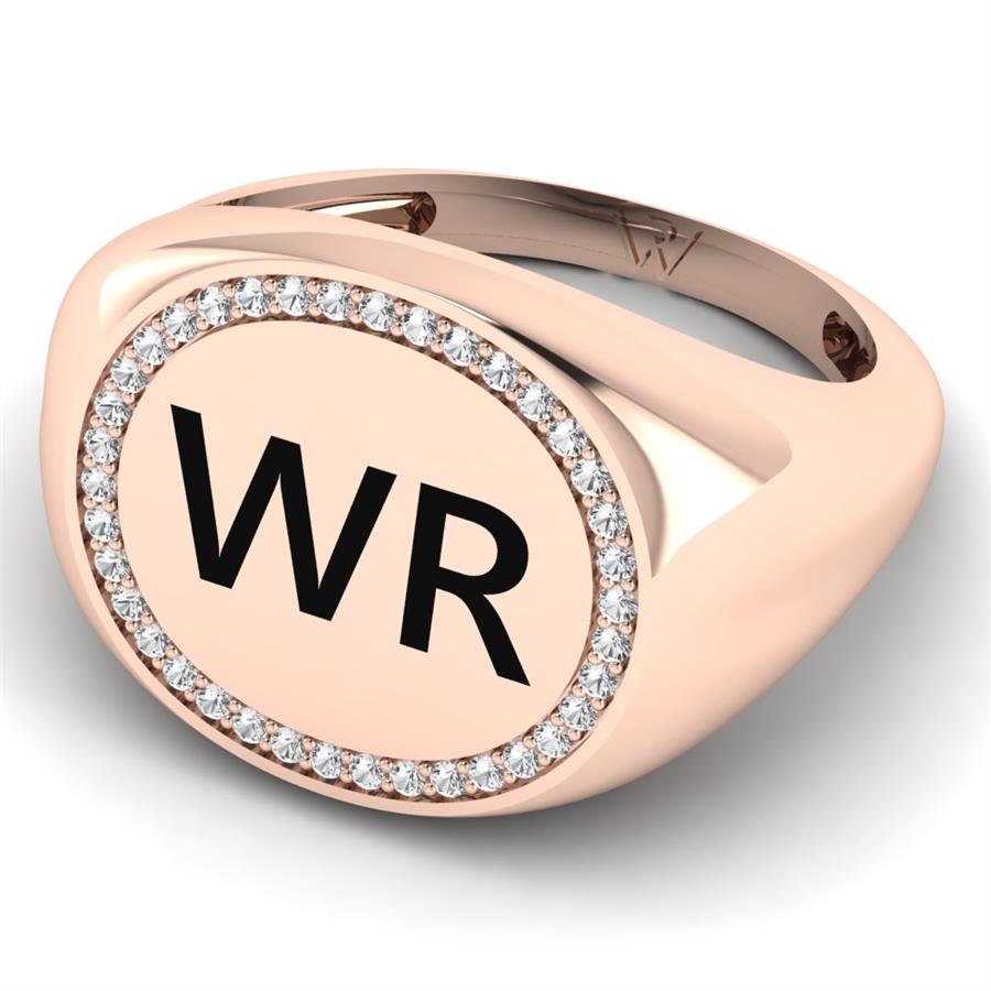 Bagues Thalia Or Rose Oxyde de zirconium 0.20 ct