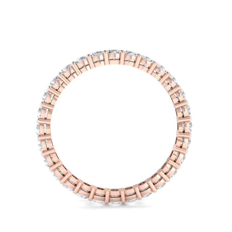 Bagues Toujours Argent Plaqué Or Rose Diamant 1.15 ct