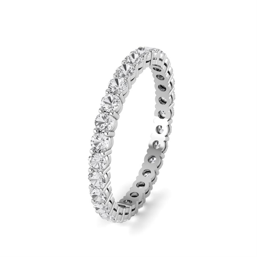 Bagues Toujours Argent Rhodié Blanc Oxyde de zirconium 1.15 ct