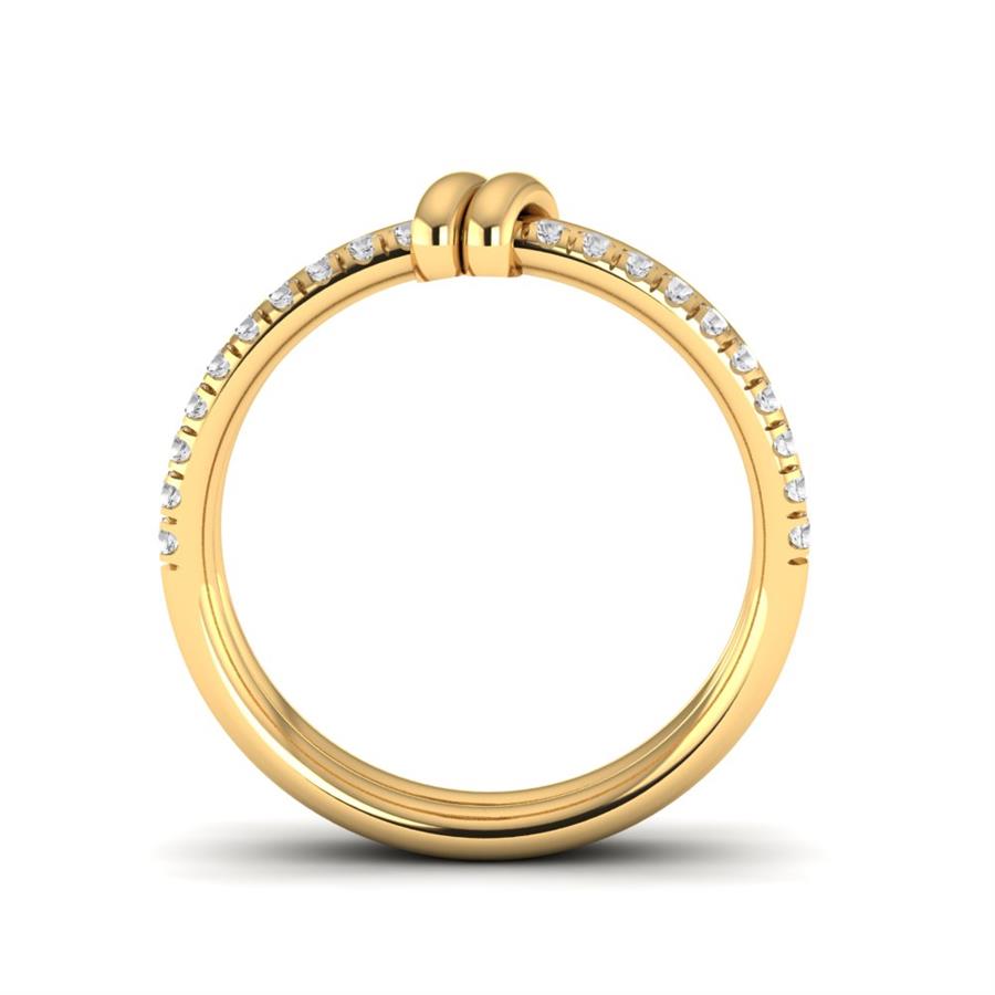 Bagues Uni Or Jaune Diamant 0.20 ct