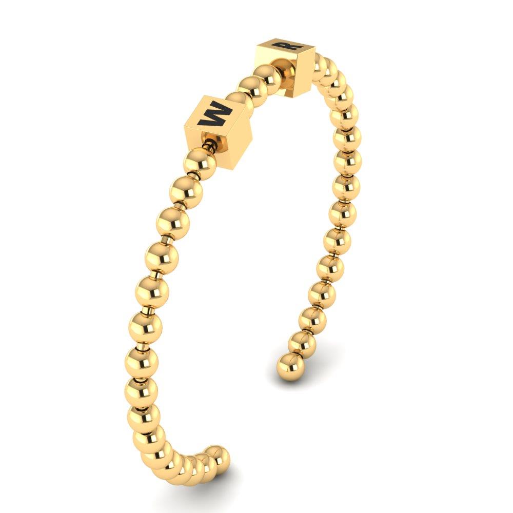 Bracelets Lettre d'amour Or Jaune