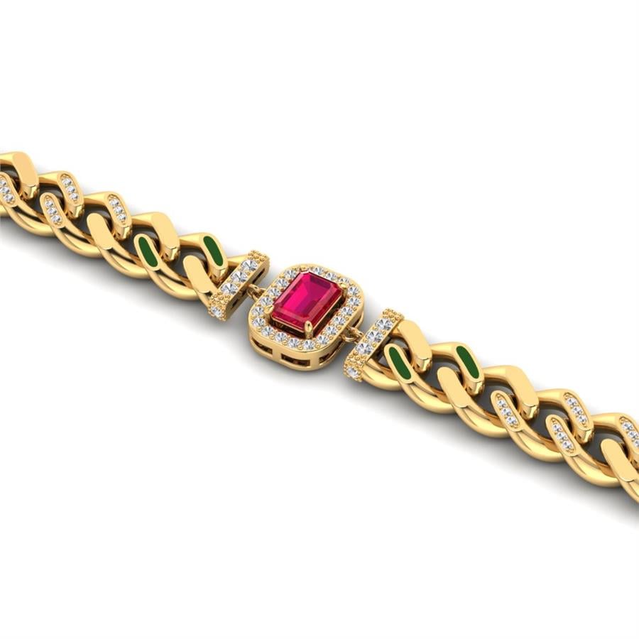 Bracelets Royal Argent Yellow - Rouge Rubis