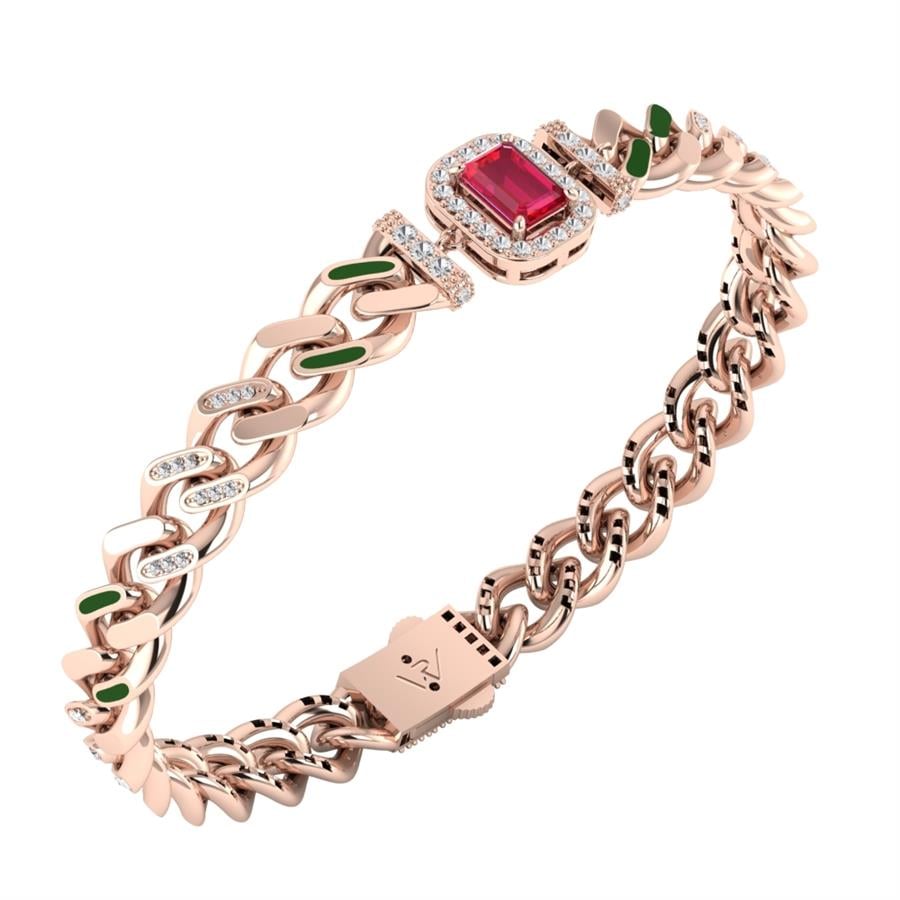 Bracelets Royal Or Rose - Rouge Rubis