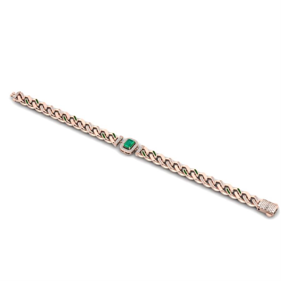 Bracelets Royal Or Rose - Vert Émeraude