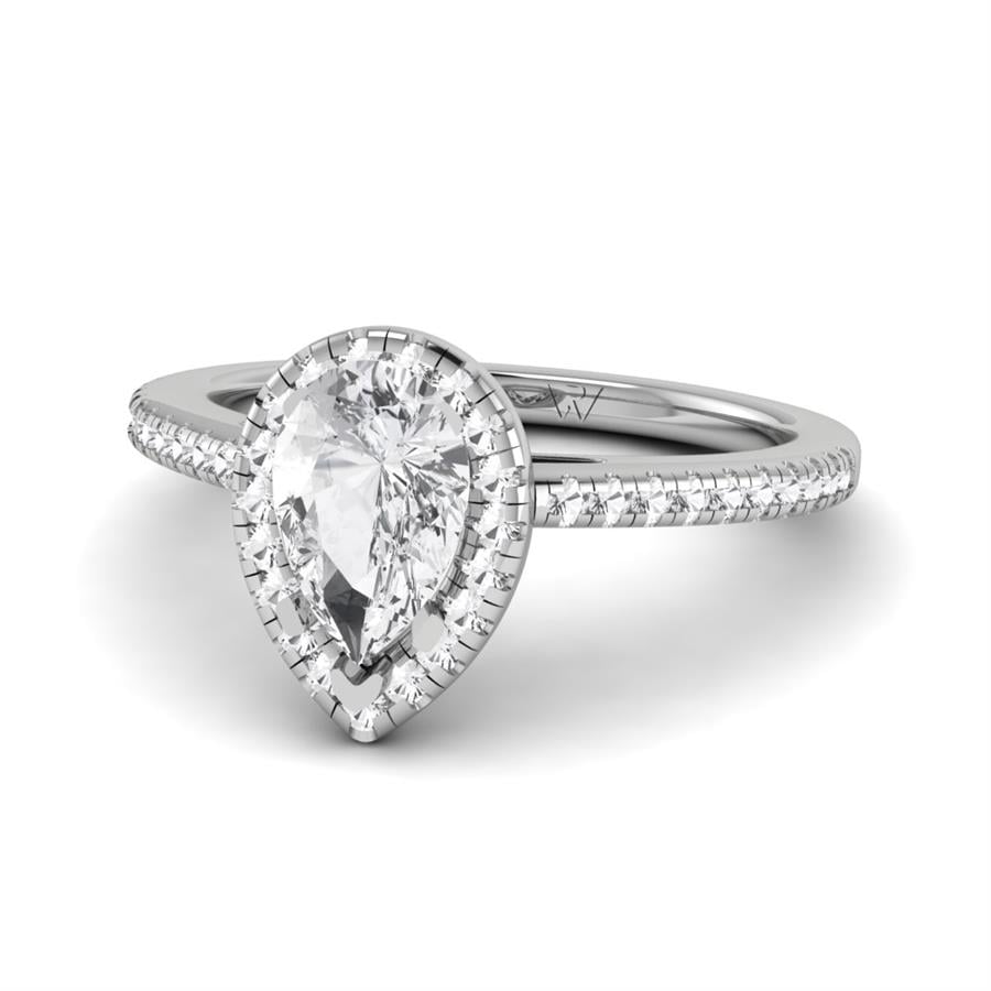 Solitaires Aimée Argent Rhodié Blanc Oxyde de zirconium 1.30 ct