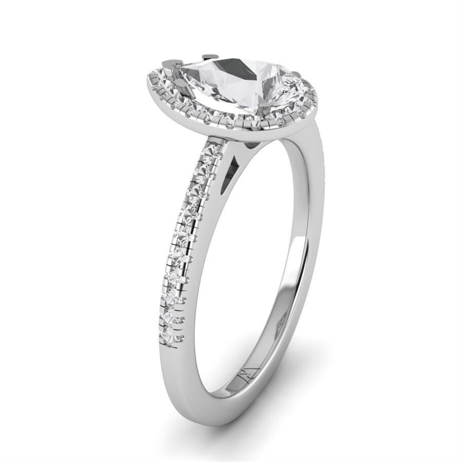 Solitaires Aimée Or Blanc Diamant 1.30 ct