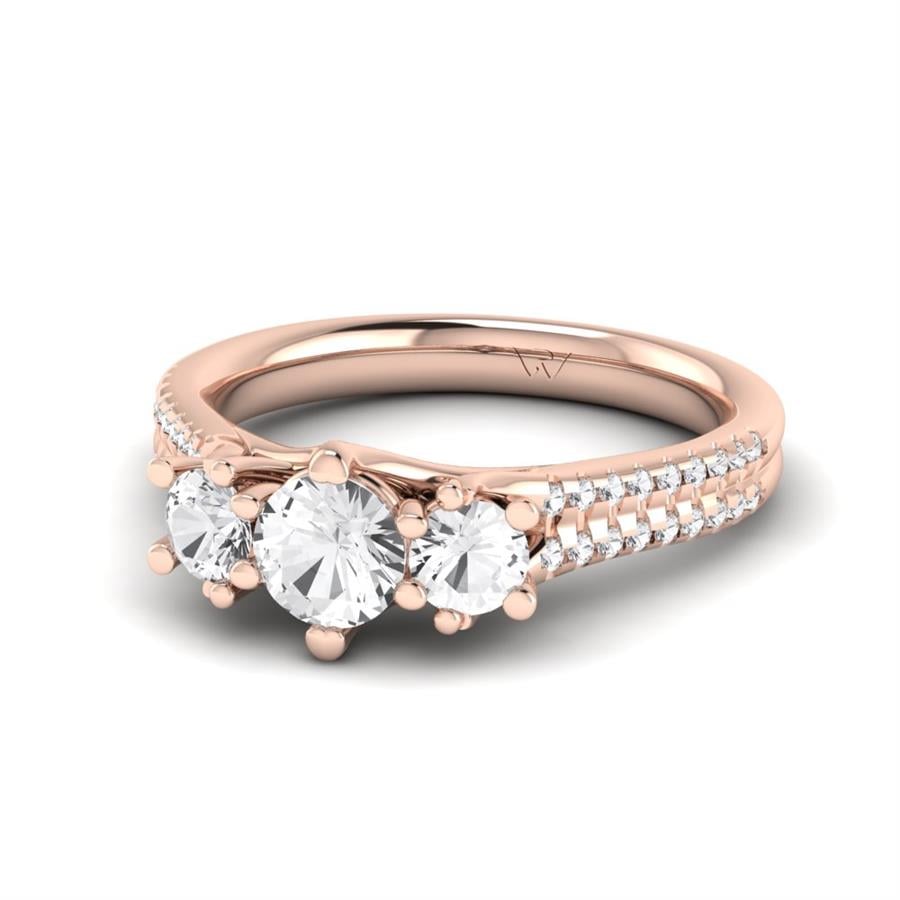 Solitaires Amarante Or Rose Diamant 1 ct