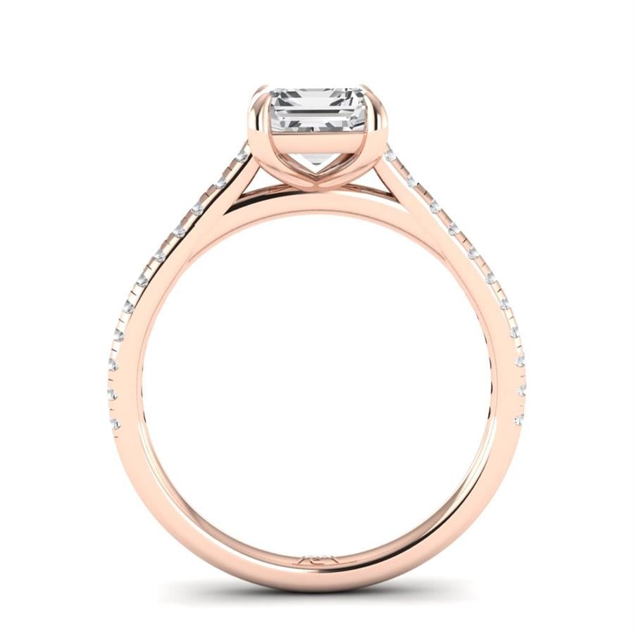Solitaires Aurêve Or Rose Diamant 2.20 ct