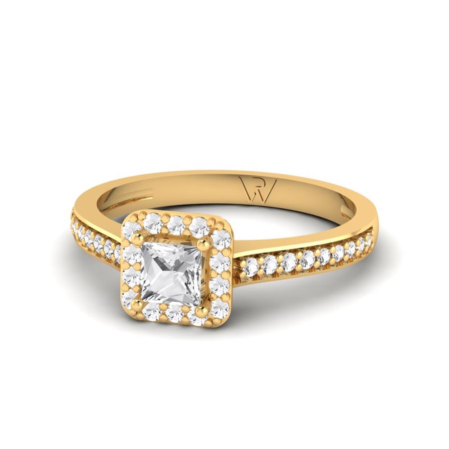 Solitaires Auréa Or Jaune Oxyde de zirconium 1.3 ct
