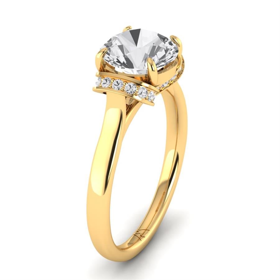 Solitaires Auralis Or Jaune Diamant 2.25 ct