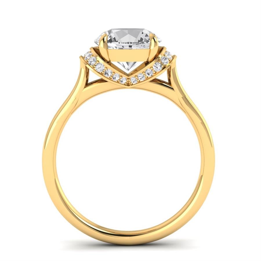 Solitaires Auralis Or Jaune Oxyde de zirconium 2.25 ct