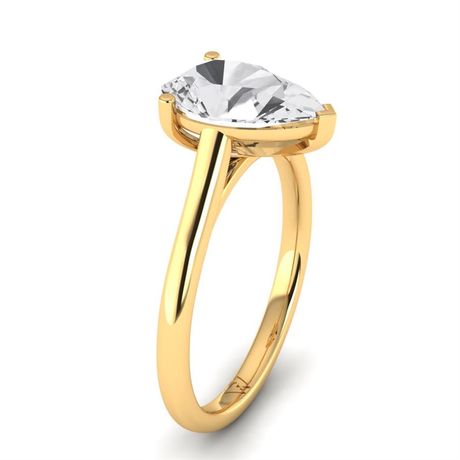 Solitaires Aurenne Or Jaune Diamant 2 ct